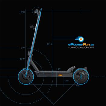 E-Scooter,ePF-2 PRO 816,816Wh für bis zu 100km Reichweite.*, Federung vorne&hinten, Blinker vorne&hinten